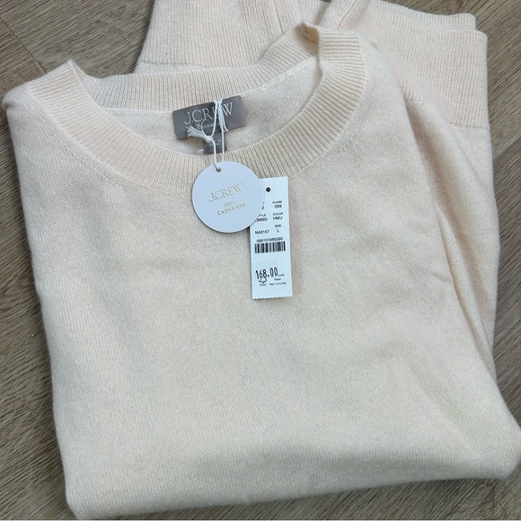 J. Crew Tops - NWT J. Crew 100% Cashmere Relaxed Fit Sweater Vest in Heather Muslin Size Large